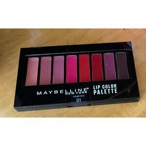 Lot Of 4 MAYBELLINE New York #01 Lip Color Pallet 8 Assorted Colors New